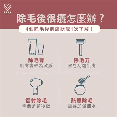 刮陰毛癢|除毛後癢痛不適？全面解析除毛後緩解肌膚不適及保養秘籍！